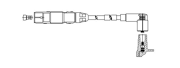 BREMI 192/54 Ignition Cable for FORD VW