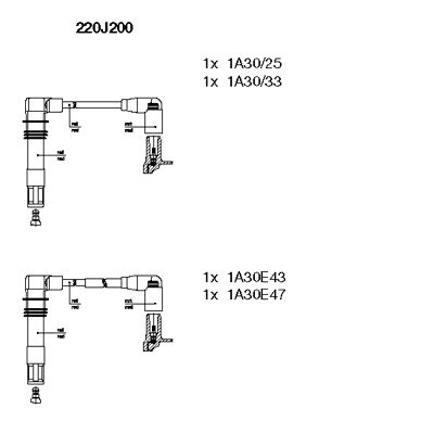 BREMI 220J200 Ignition Cable Kit