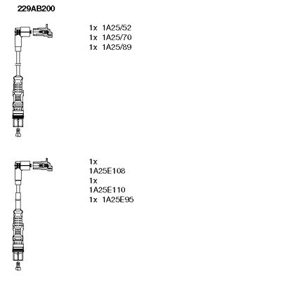 BREMI 229AB200 Ignition Cable Kit