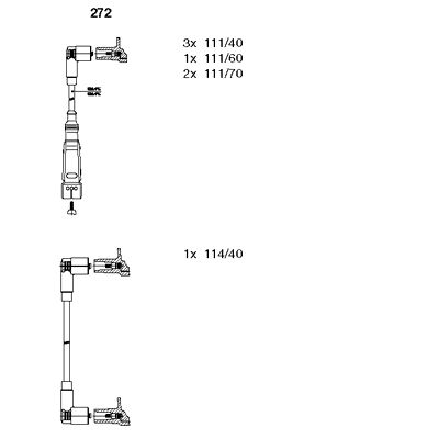 BREMI 272 Ignition Cable Kit
