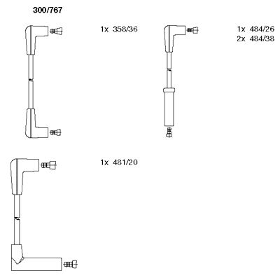 BREMI 300/767 Ignition Cable Kit