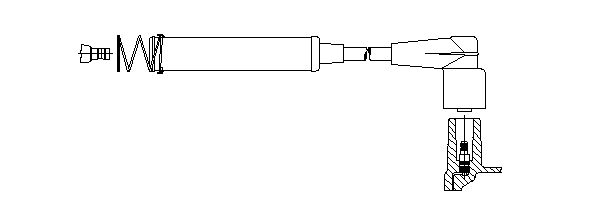 BREMI 329/80 Ignition Cable for OPEL VAUXHALL