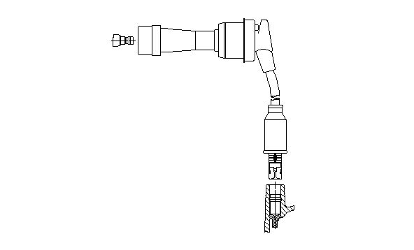 BREMI 347/53 Ignition Cable for MITSUBISHI