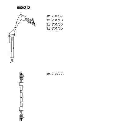 BREMI 600/212 Ignition Cable Kit