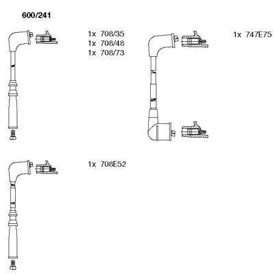BREMI 600/241 Ignition Cable Kit
