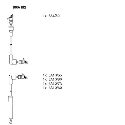 BREMI 800/182 Ignition Cable Kit