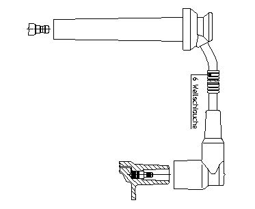 BREMI 8A15R116 Ignition Cable