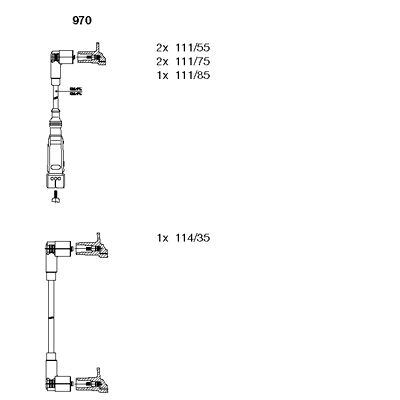 BREMI 970 Ignition Cable Kit