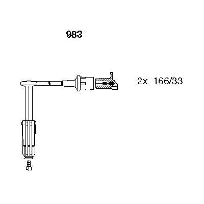 MAGNETI MARELLI 941095720610 Tennplugg kabelsett
