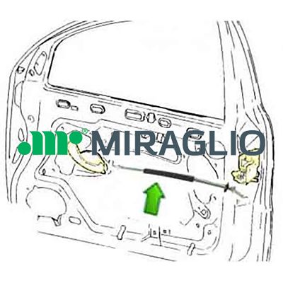 MIRAGLIO 35/148 Cable Pull, door release