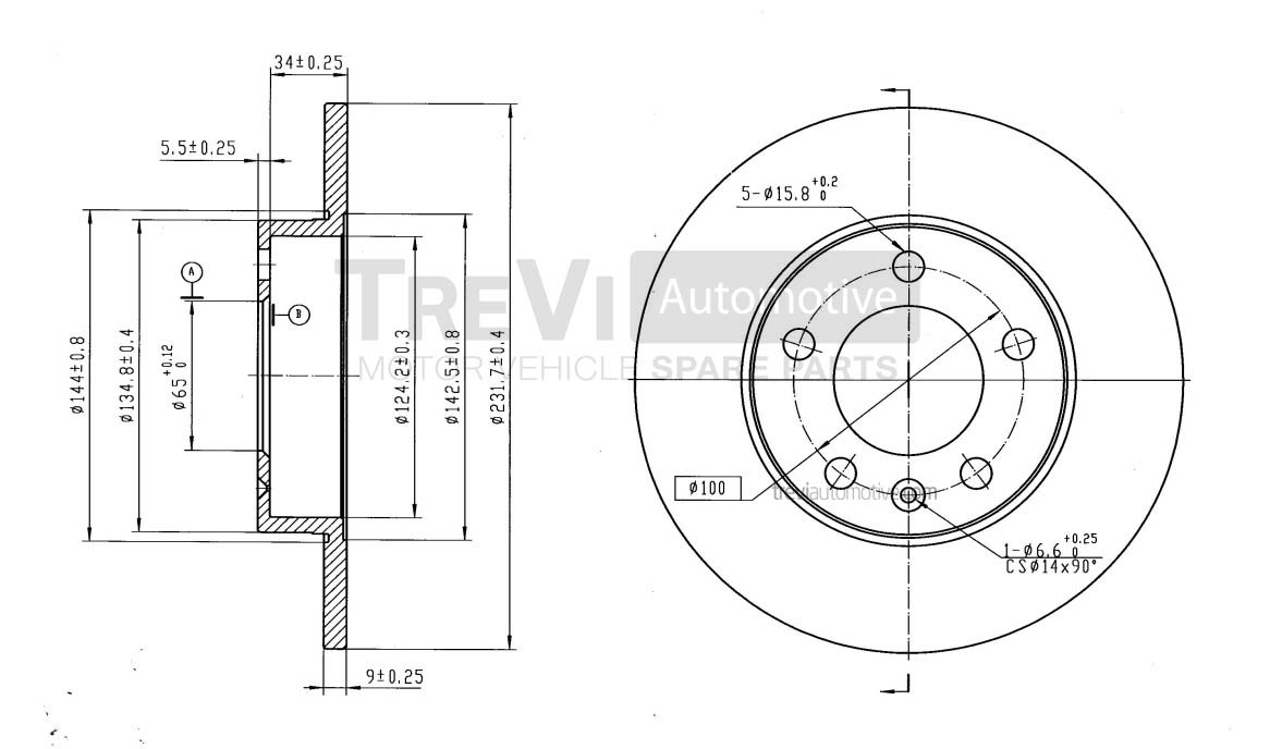 TREVI AUTOMOTIVE BD1029...