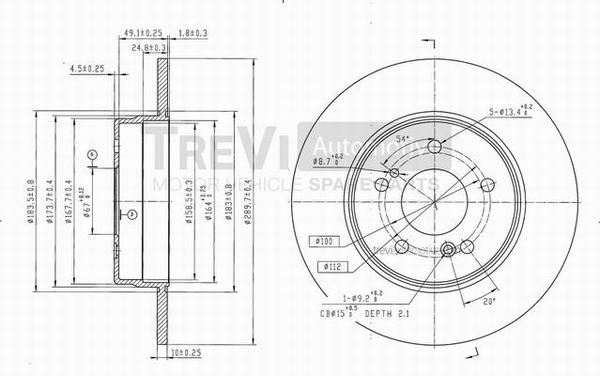 TREVI AUTOMOTIVE BD1030...