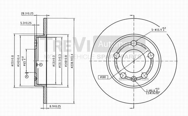 TREVI AUTOMOTIVE BD1051...