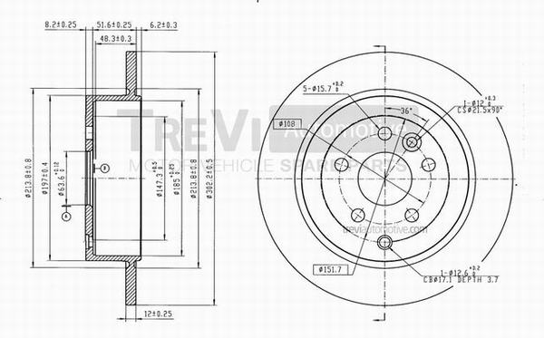 TREVI AUTOMOTIVE BD1066...