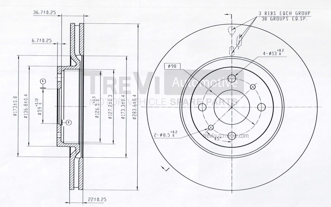 TREVI AUTOMOTIVE BD1093...