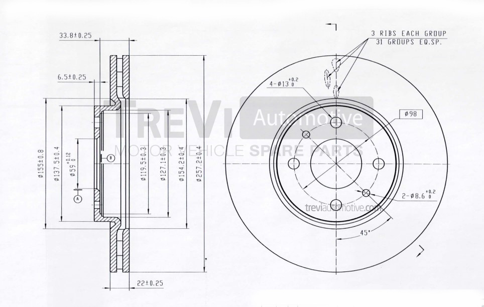 TREVI AUTOMOTIVE BD1104...