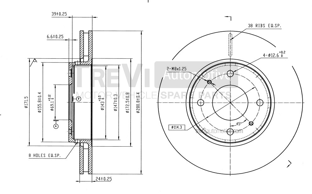 TREVI AUTOMOTIVE BD1127...