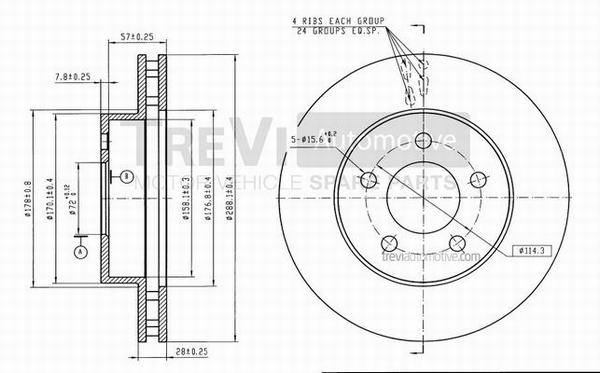 TREVI AUTOMOTIVE BD1154...