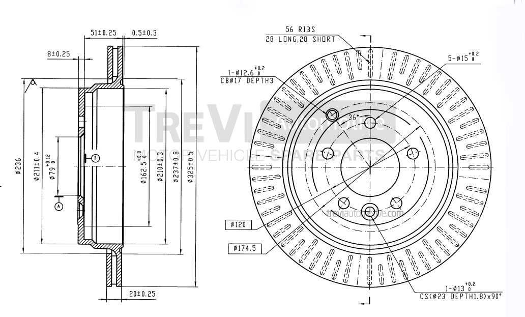 TREVI AUTOMOTIVE BD1155...