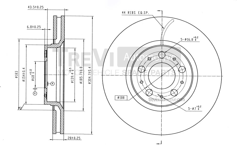 TREVI AUTOMOTIVE BD1167...