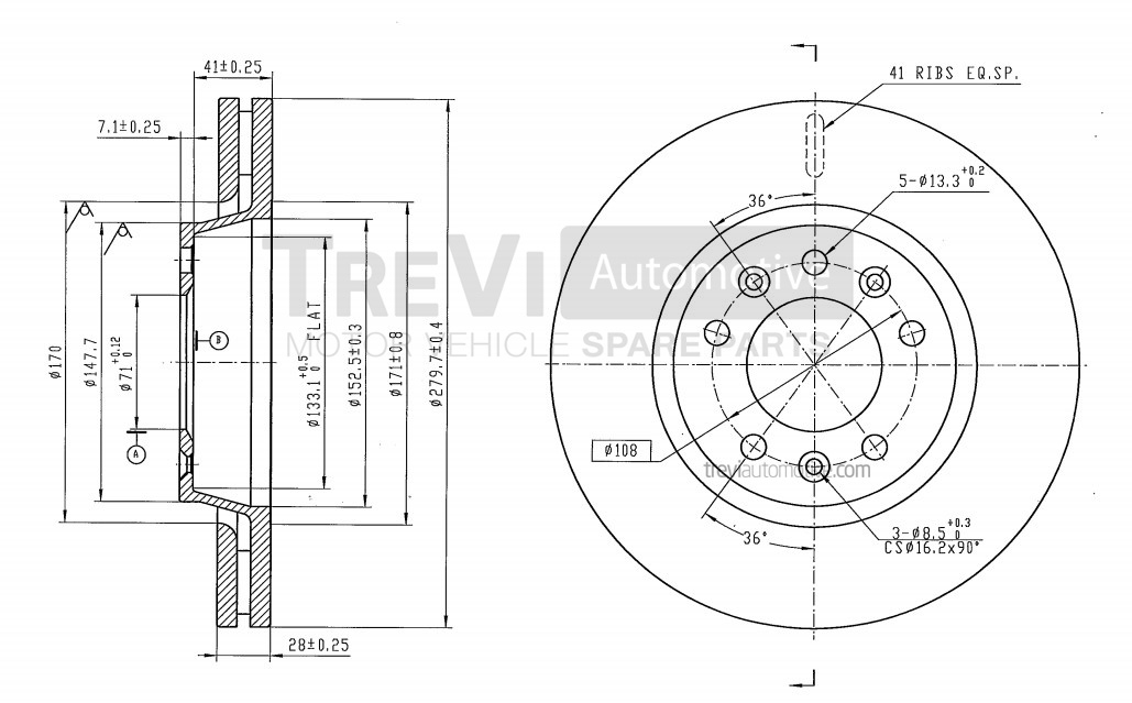 TREVI AUTOMOTIVE BD1223...