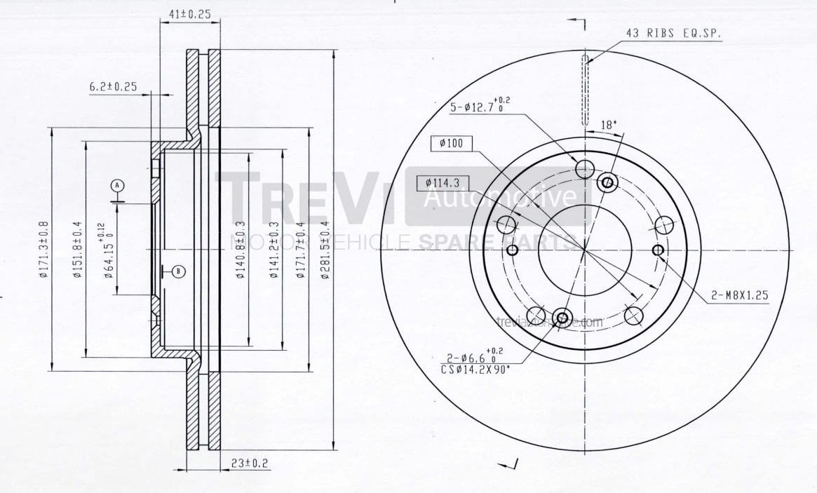 TREVI AUTOMOTIVE BD1227...