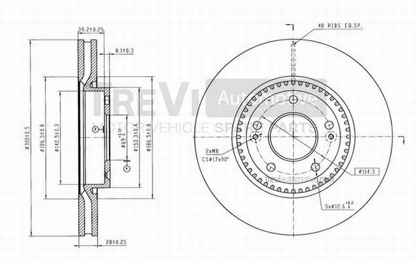 TREVI AUTOMOTIVE BD1230...