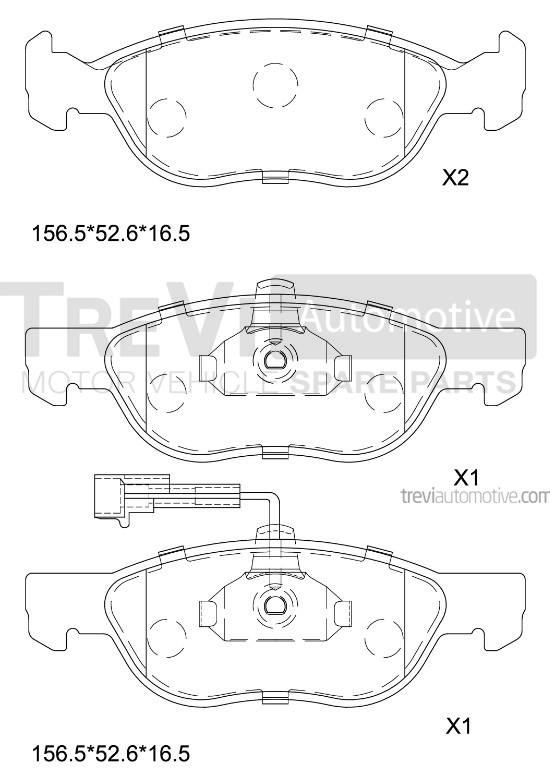 TREVI AUTOMOTIVE PF1012 Kit...