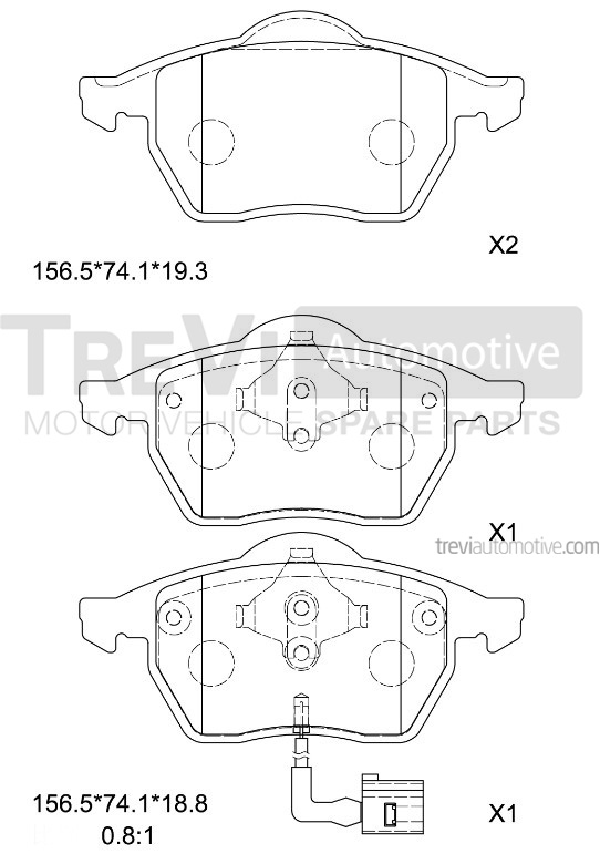 TREVI AUTOMOTIVE PF1014 Kit...