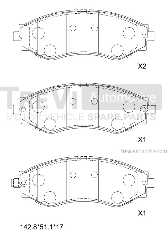 TREVI AUTOMOTIVE PF1035 Kit...