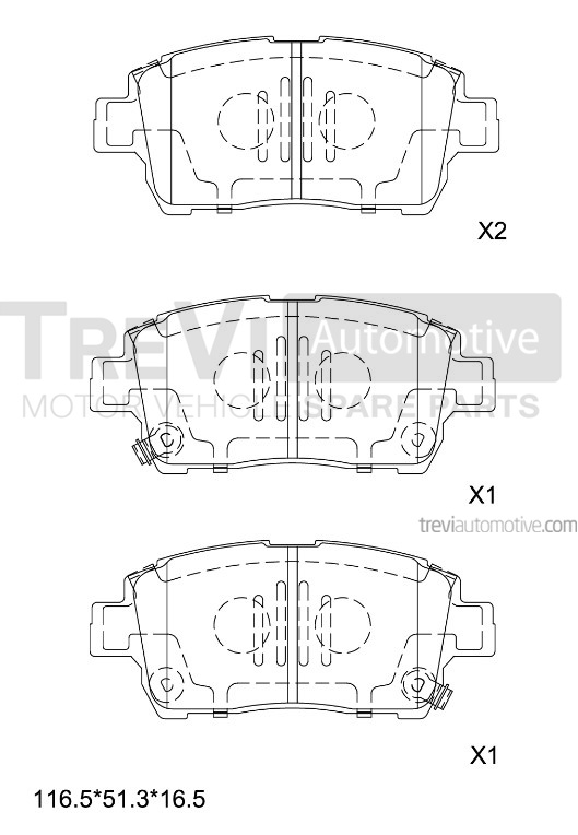 TREVI AUTOMOTIVE PF1081 Kit...