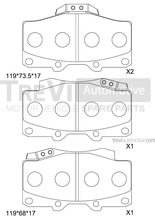 TREVI AUTOMOTIVE PF1137 Kit...