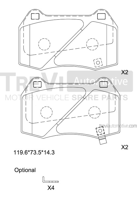 TREVI AUTOMOTIVE PF1166 Kit...