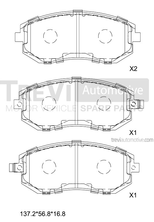 TREVI AUTOMOTIVE PF1205 Kit...