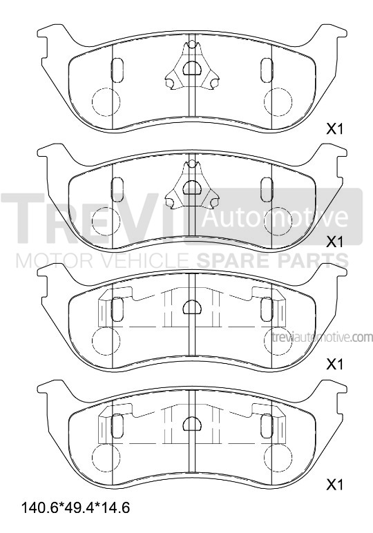 TREVI AUTOMOTIVE PF1216 Kit...