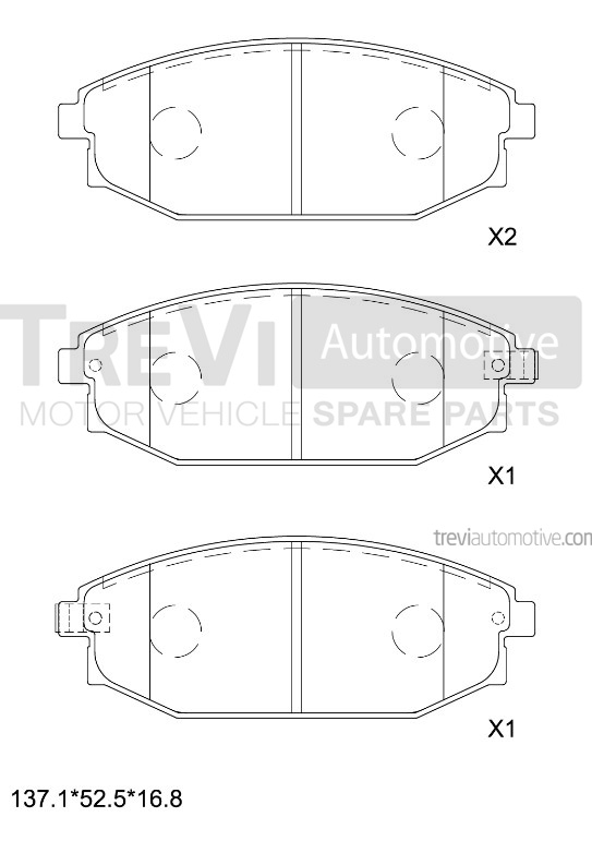 TREVI AUTOMOTIVE PF1221 Kit...