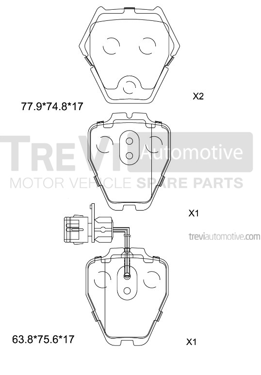 TREVI AUTOMOTIVE PF1233 Kit...