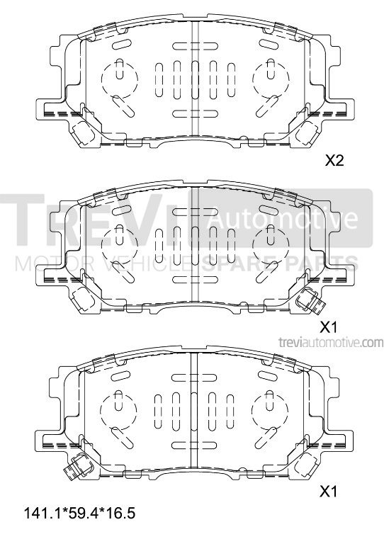 TREVI AUTOMOTIVE PF1236 Kit...