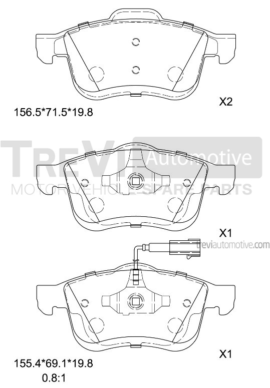 TREVI AUTOMOTIVE PF1266 Kit...