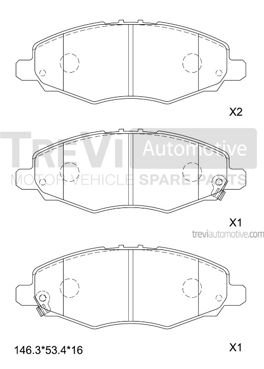 TREVI AUTOMOTIVE PF1279 Kit...