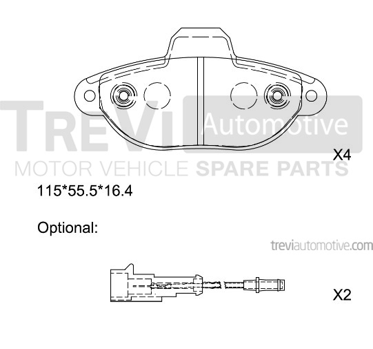 TREVI AUTOMOTIVE PF1319 Kit...