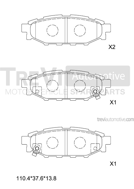 TREVI AUTOMOTIVE PF1322 Kit...