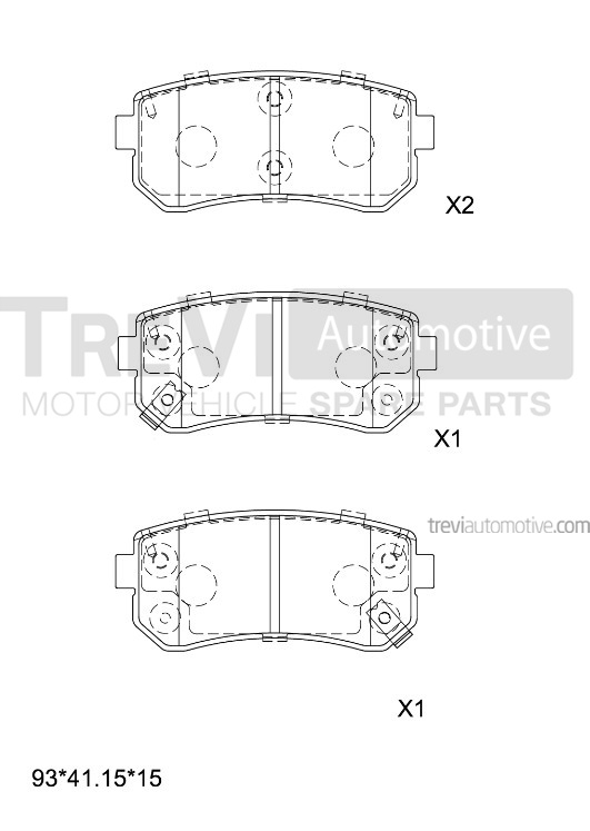 TREVI AUTOMOTIVE PF1329 Kit...