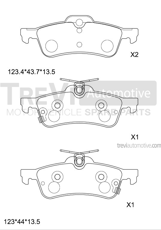 TREVI AUTOMOTIVE PF1364 Kit...