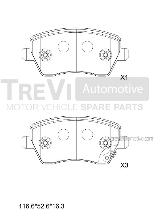 TREVI AUTOMOTIVE PF1383 Kit...