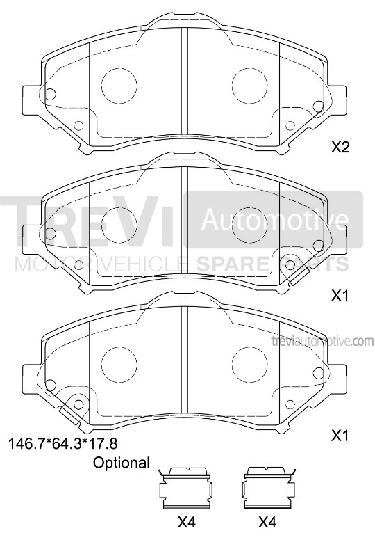 TREVI AUTOMOTIVE PF1384 Kit...