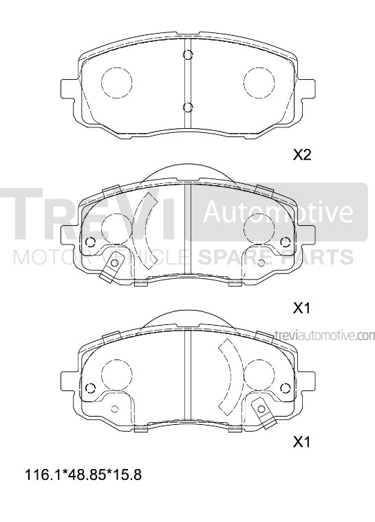 TREVI AUTOMOTIVE PF1429 Kit...