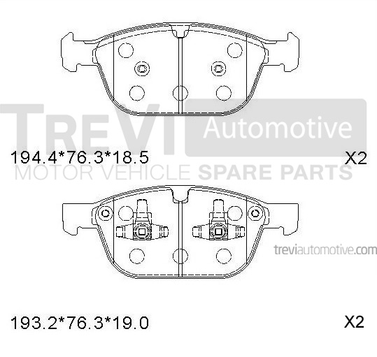 TREVI AUTOMOTIVE PF1433 Kit...