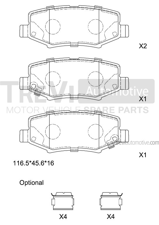 TREVI AUTOMOTIVE PF1434 Kit...