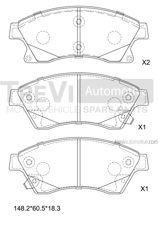 TREVI AUTOMOTIVE PF1441 Kit...